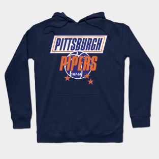 Retro Defunct Pittsburgh Pipers Basketball Hoodie